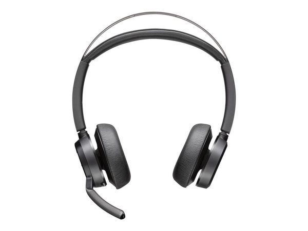 Poly Voyager Focus 2 Headset - Google Assistant, Siri - Stereo - USB Type A - Wired/Wireless - Bluetooth - 164 ft - On-ear - Binaural - Ear-cup - MEMS Technology, Electret Condenser, Noise Cancelling