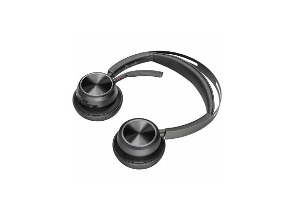 Poly Voyager Focus 2 Headset - Google Assistant, Siri - Stereo - USB Type A - Wired/Wireless - Bluetooth - 164 ft - On-ear - Binaural - Ear-cup - MEMS Technology, Electret Condenser, Noise Cancelling - Image 2