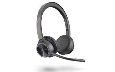 Hp Poly Voyager 4320 Microsoft Teams Certified USB-C Headset +BT700 dongle Siri, Google Assistant Stereo Wireless Bluetooth 298.6 ft Model 77Z30AA