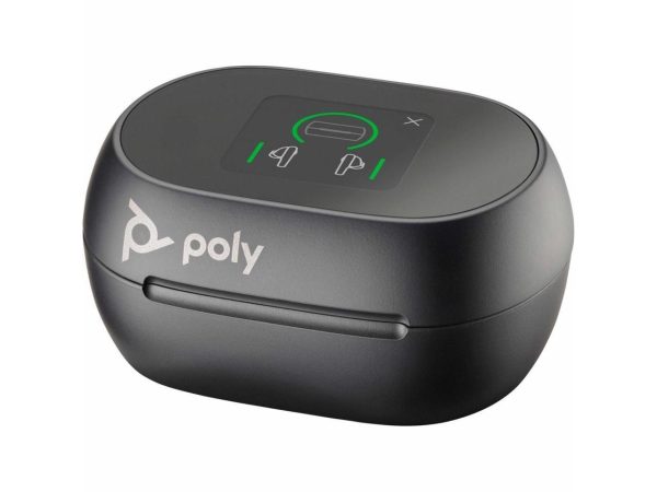 Poly Voyager Free 60+ UC M Carbon Black Earbuds BT700 USB-C Adapter Touchscreen Charge Case Model Model 7Y8H0AA - Image 2