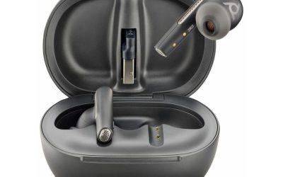 Poly Voyager Free 60+ UC M Carbon Black Earbuds BT700 USB-C Adapter Touchscreen Charge Case Model Model 7Y8H0AA