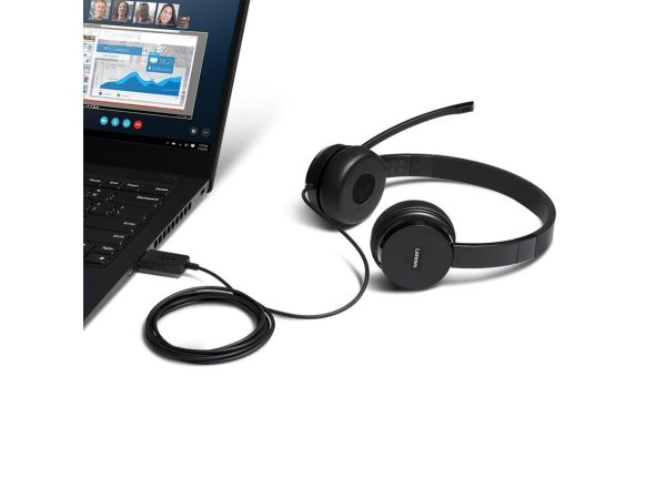 Lenovo 100 Stereo USB Headset - Image 4