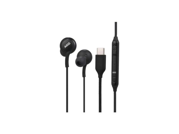 4XEM USB-C AKG Earphones with Mic and Volume Control Black 4XSAMEARAKGCB - Image 2