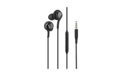 4XEM 3.5mm AKG Earphones with Mic and Volume Control Black 4XSAMEARAKGB