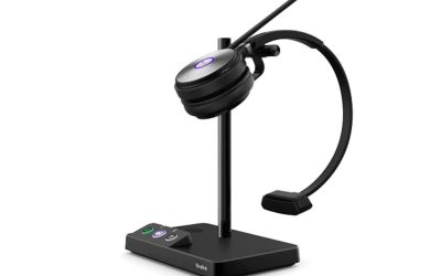 yealink wh62 mono teams wireless noise canceling headset – connects and works with usb enabled desk phones, computers and softphones. headset includes a 500ft wireless range + intelligent mute