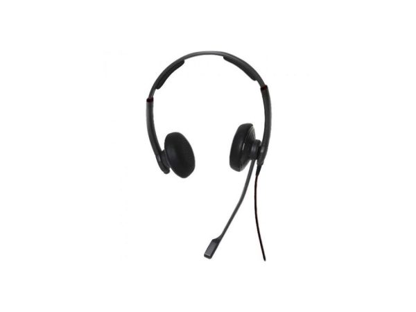 DataLocker AlphaTalk Headset - Stereo - Mini-phone (3.5mm) - Wired - 32 Ohm - 20 Hz - 20 kHz - Over-the-head - Binaural - Supra-aural - 7.80 ft Cable - Noise Cancelling Microphone - Black - TAA Compli