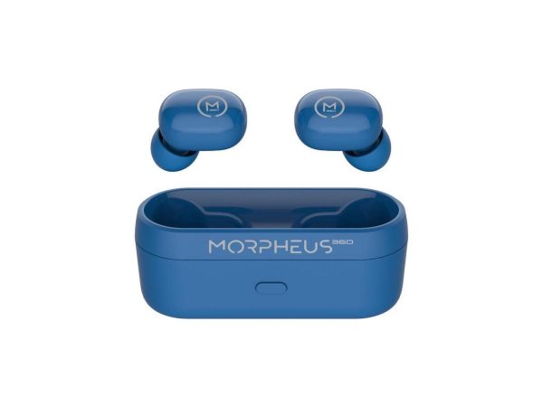 Morpheus 360 Spire True Wireless Earbuds - Bluetooth In-Ear Headphones with Microphone - TW1500L - HiFi Stereo - 20 Hour Playtime - Binaural - In-ear Wireless Headphones - Magnetic Charging Case - USB