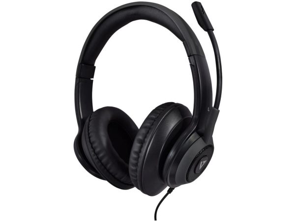 V7 Premium Over-Ear Stereo Headset with Boom Mic HC701 - Image 3