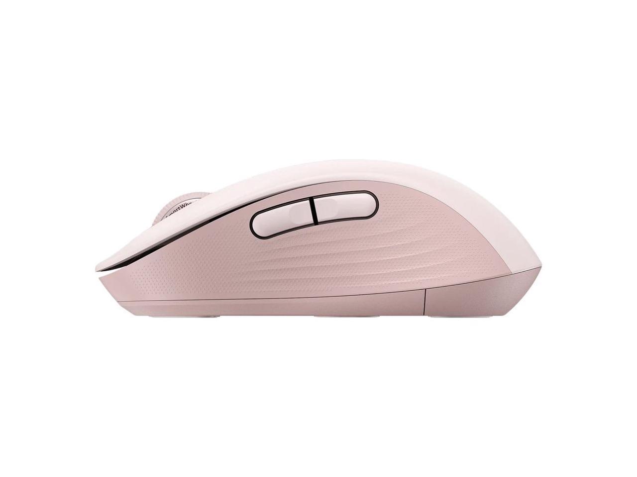 Logitech Signature M650 Mouse - Optical - Wireless - Bluetooth/Radio Frequency - Rose - USB - 2000 dpi - Scroll Wheel - 5 Button(s) - 5 Programmable Button(s) - Medium Hand/Palm Size - Image 5