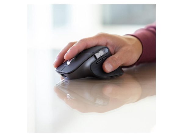 Logitech MX Master 3S for Business - Full-size Mouse - Darkfield - Wireless - Bluetooth - Yes - Graphite - USB Type A - 8000 dpi - Scroll Wheel - 7 Button(s) - Right-handed Only - Image 4