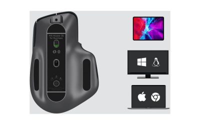 Logitech MX Master 3S for Business – Full-size Mouse – Darkfield – Wireless – Bluetooth – Yes – Graphite – USB Type A – 8000 dpi – Scroll Wheel – 7 Button(s) – Right-handed Only