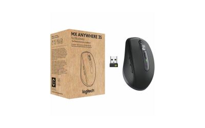 Logitech MX Anywhere 3S for Business – Wireless Mouse – Darkfield – Wireless – Bluetooth – Rechargeable – Graphite – USB Type C – 1000 dpi – 6 Button(s) – 4 Programmable Button(s)