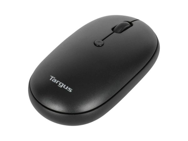 Targus Compact Multi-Device Antimicrobial Wireless Mouse - Wireless - Bluetooth/Radio Frequency - 2.40 GHz - Black - 3 Button(s) - Symmetrical - Image 2