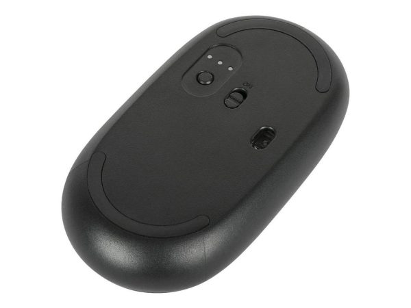 Targus Compact Multi-Device Antimicrobial Wireless Mouse - Wireless - Bluetooth/Radio Frequency - 2.40 GHz - Black - 3 Button(s) - Symmetrical - Image 3