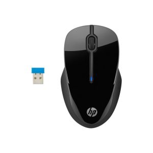 HP Wireless Mouse X3000 G2 (28Y30AA, Black) up to 15-Month Battery, Scroll Wheel, Side Grips for Control, Travel-Friendly, Blue LED, Powerful 1600 DPI Optical Sensor, Win XP, 8, 11 Compatible