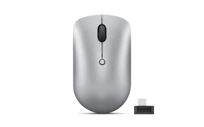 Lenovo Go Wireless Vertical Mouse – Optical – Wireless – 2.40 GHz – Storm Gray – USB Type A – 2400 dpi – Scroll Wheel – 6 Button(s) – 3 Programmable Button(s)