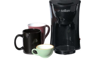 Salton 1-Cup Black Space Saving Coffee Maker FC1205