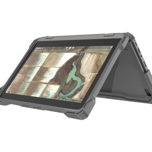 MAXCases, Chromebook Cases, 11.6, 11.6 inches, precision-fit, maximized protection, scratch-resistant, Dell 3100, Dell 3110, Custom Color, Gray, Clear - For Dell Chromebook - Gray, Clear - Shock ...