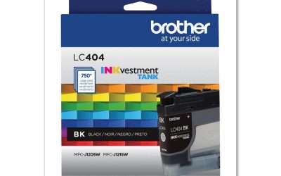 Brother LC404BKS INKvestment Ink 750 Page-Yield Black