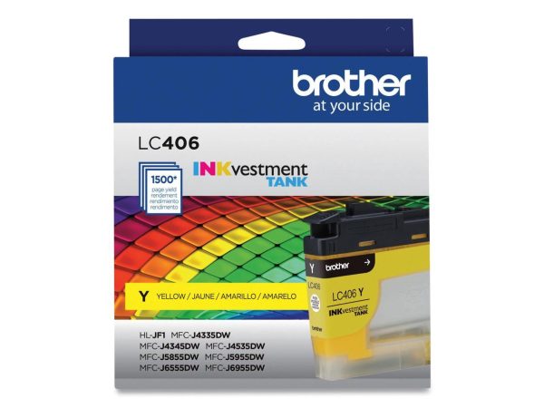 Brother LC406YS INKvestment Ink 1500 Page-Yield Yellow - Image 3