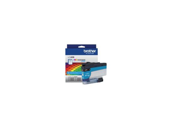 Brother LC406CS INKvestment Ink 1500 Page-Yield Cyan - Image 3