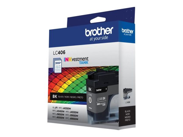 Brother LC406BKS INKvestment Ink 3000 Page-Yield Black - Image 2