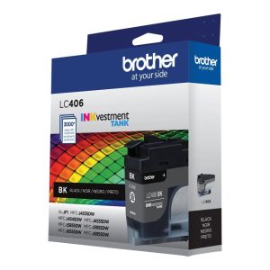 Brother LC406BKS INKvestment Ink 3000 Page-Yield Black