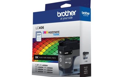 Brother LC406BKS INKvestment Ink 3000 Page-Yield Black