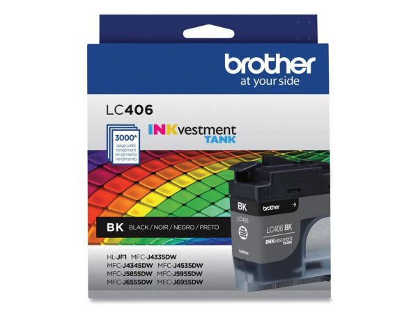 Brother LC406BKS INKvestment Ink 3000 Page-Yield Black - Image 4