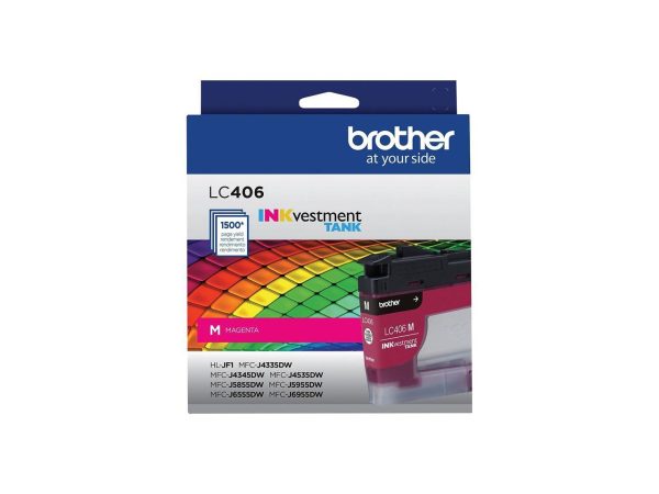 Brother LC406MS INKvestment Ink 1500 Page-Yield Magenta - Image 5