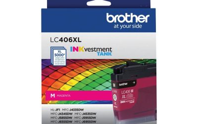 Brother INKvestment LC406XLM Ink Cartridge Magenta in Retail Packaging