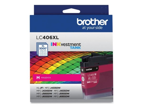 Brother INKvestment LC406XLM Ink Cartridge Magenta in Retail Packaging