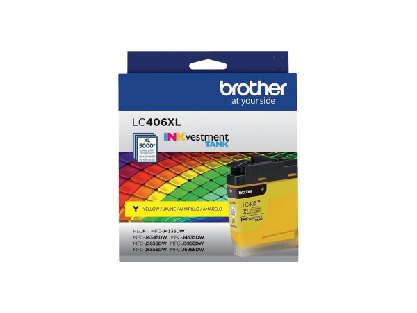 Brother LC406XLYS INKvestment High-Yield Ink 5000 Page-Yield Yellow - Image 4