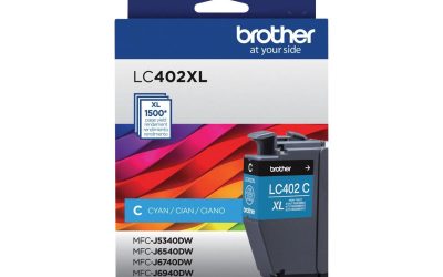 Brother LC402XLCS High-Yield Ink 1500 Page-Yield Cyan