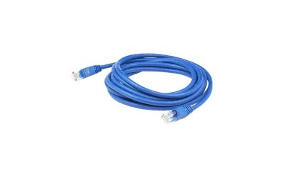 AddOn CAT6A UTP PVC Snagless Booted Copper Patch Cable, 50ft – Blue