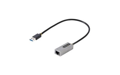 StarTech.com USB to Ethernet Adapter USB 3.0 to 10/100/1000 Gigabit Ethernet LAN Adapter 11.8in/30cm Attached Cable USB to RJ45 Adapter USB31000S2