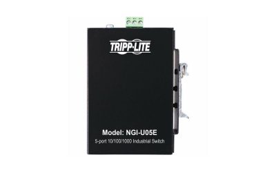 Tripp Lite 5-Port Unmanaged Industrial Gigabit Ethernet Switch – 10/100/1000 Mbps, Ruggedized, -40° to 75°C, EIP QoS, DIN/Wall Mount – 5 Ports – Gigabit Ethernet – 10/100/1000Base-T –
