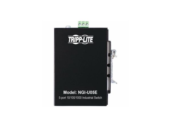 Tripp Lite 5-Port Unmanaged Industrial Gigabit Ethernet Switch - 10/100/1000 Mbps, Ruggedized, -40° to 75°C, EIP QoS, DIN/Wall Mount - 5 Ports - Gigabit Ethernet - 10/100/1000Base-T -