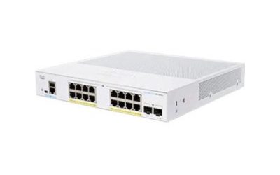 Cisco 350 CBS350-16P-2G 16-Port PoE SFP Managed Ethernet Switch CBS35016P2GNA