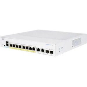 Cisco Business CBS350-8FP-E-2G Managed Switch, 8 Port GE, Full PoE, Ext PS, 2x1G Combo, Limited Lifetime Protection (CBS350-8FP-E-2G-NA)