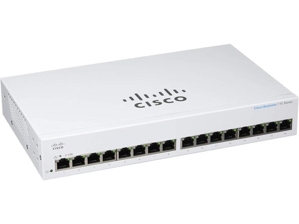 Cisco 110 CBS110-16T-NA 16-Port L2 Unmanaged Ethernet Switch CBS11016TNA - Image 3