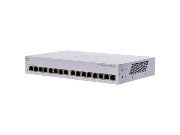 Cisco 110 CBS110-16T-NA 16-Port L2 Unmanaged Ethernet Switch CBS11016TNA