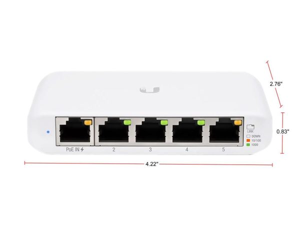 Ubiquiti USW-Flex-Mini UniFi Switch Compact Gigabit 5-Port 802.3af/at PoE - Image 2