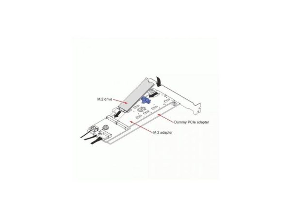 Lenovo ThinkSystem M.2 SATA/NVMe 2-Bay Enablement PCIe Adapter 4C57A85377 - Image 2