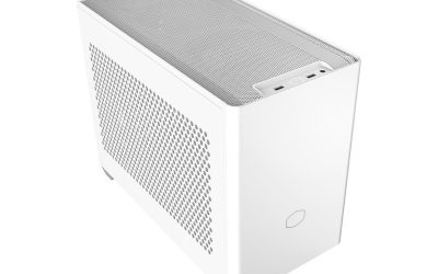 Cooler Master Cooler Master NR200 White SFF Small Form Factor Mini-ITX Case with Vented Panel, Triple-slot GPU, Tool-Free and 360 Degree Accessibility