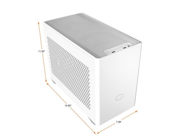 Cooler Master Cooler Master NR200 White SFF Small Form Factor Mini-ITX Case with Vented Panel, Triple-slot GPU, Tool-Free and 360 Degree Accessibility - Image 2