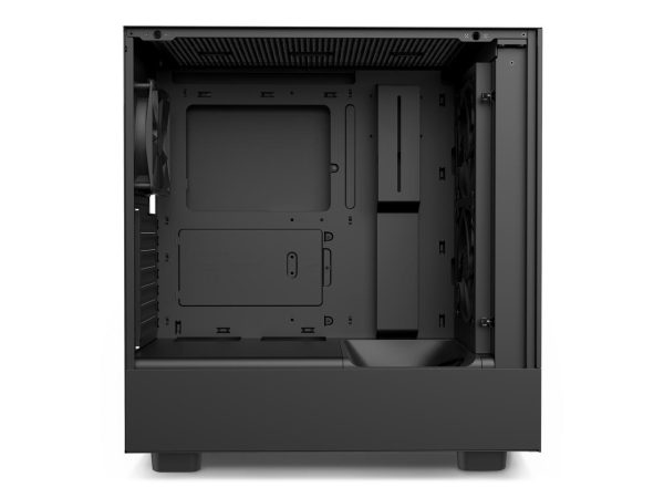 NZXT H5 Flow - All Black CC-H51FB-01 Black SGCC Steel, Tempered Glass ATX, Micro-ATX, mini-ITX Computer Cases - Image 3