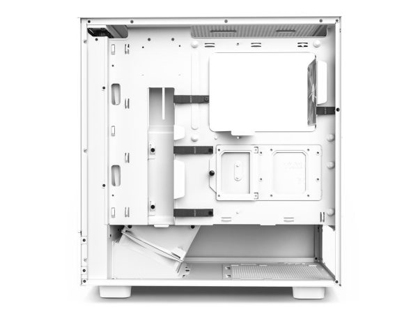 NZXT H5 Flow - All White CC-H51FW-01 White SGCC Steel, Tempered Glass ATX, Micro-ATX, mini-ITX Computer Cases - Image 5