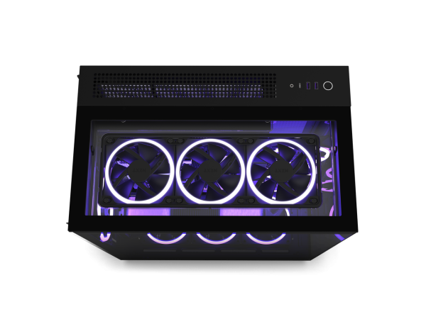 NZXT H9 Elite - All Black - CM-H91EB-01 - Premium Dual-Chamber - Mid-Tower - RGB Fans - Case - Image 5