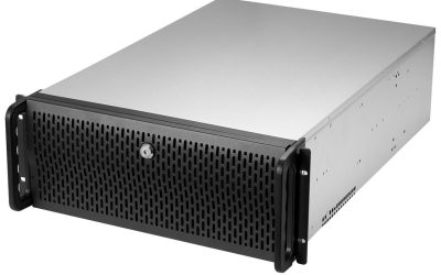 Rosewill RSV-L4000U 4U Server Chassis Rackmount Case | 8 3.5″ HDD Bays, 3 5.25″ Devices | E-ATX Compatible | 5 Front 120mm Fans, 2 Rear 80mm Fans | USB 3.0, 2.0 | Front Panel Lock | Silver/Black